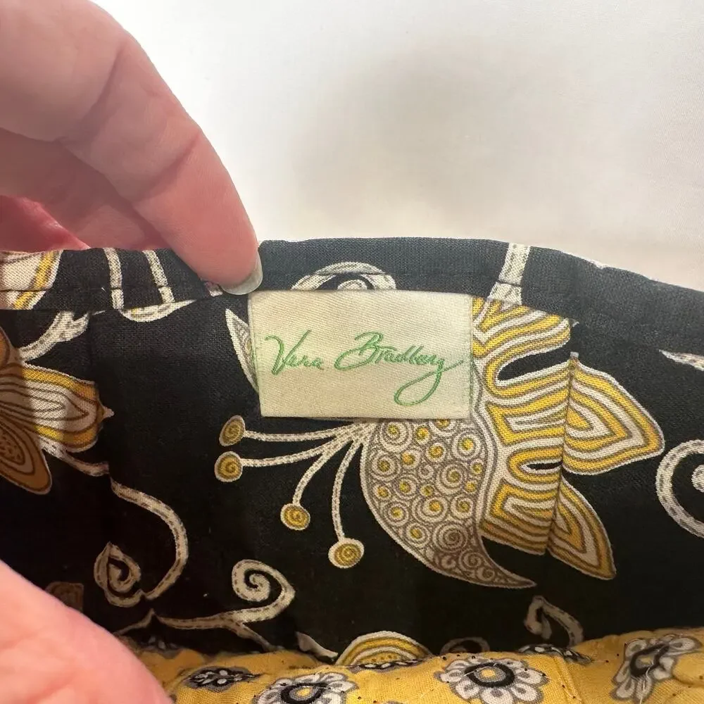 Vera Bradley Trifold Wallet Quilted ID Wallet Retired Yellow Bird Pattern - Picture 4 of 9